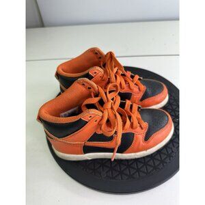 Nike Dunk High (PS) Black Safety Orange DD2314-004 Size 11c Child